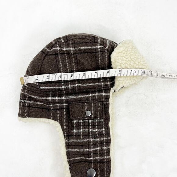Stetson Mens Plaid Sherpa Hat Trapper Ushanka Winter Large - Picture 9 of 11